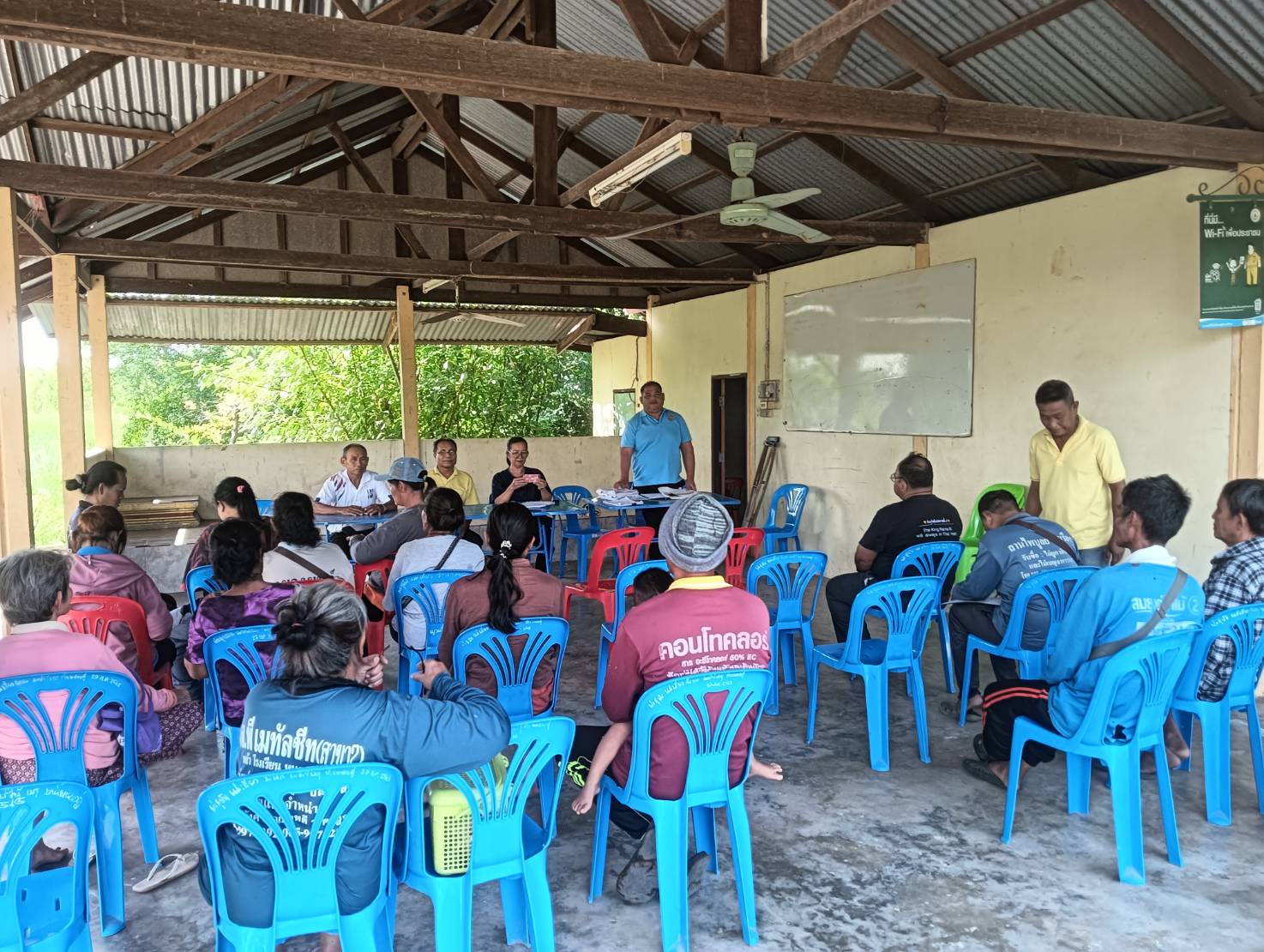 💰พช.แวงน้อย : ติดตาผลการดำเนินงานกองทุนหมู่บ้านและชุมชนเมืองแห่งชาติ (กทบ.) บ้านหนองดู่ ม.4 ต.ละหานนา