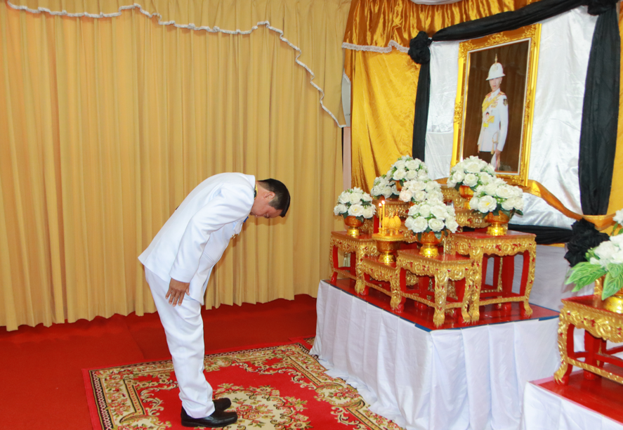พช.แวงน้อย ร่วมพิธีบําเพ็ญกุศลสัตตมวาร (7 วัน) เพื่ออุทิศถวายเป็นพระกุศล แด่สมเด็จพระเจ้าลูกเธอ เจ้าฟ้าพัชรกิติยาภา นเรนทิราเทพยวดี กรมหลวงราชสาริณีสิริพัชร มหาวัชรราชธิดา