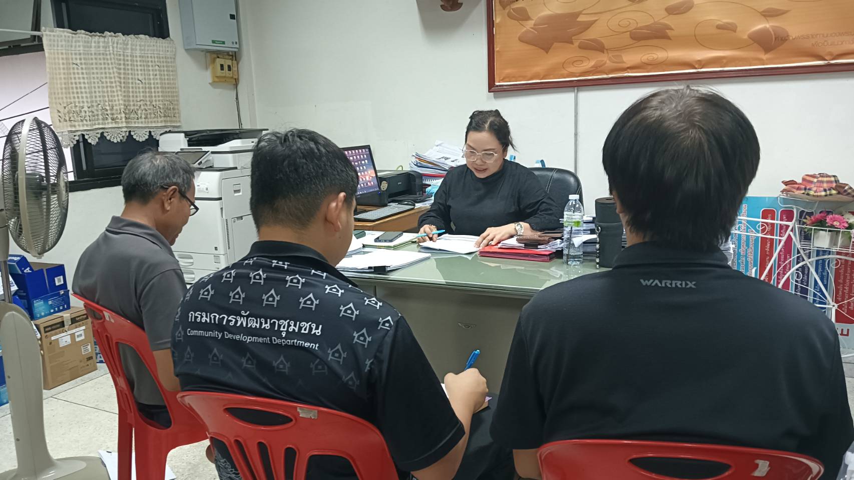 พช.แวงน้อย ประชุมสำนักงานพัฒนาชุมชนอำเภอแวงน้อย ประจำเดือน กันยายน 2569